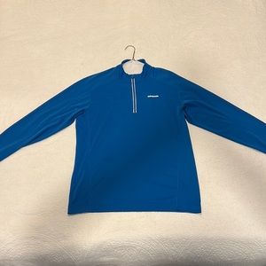 Patagonia Royal Blue Quarter-Zip Pullover (Size L)